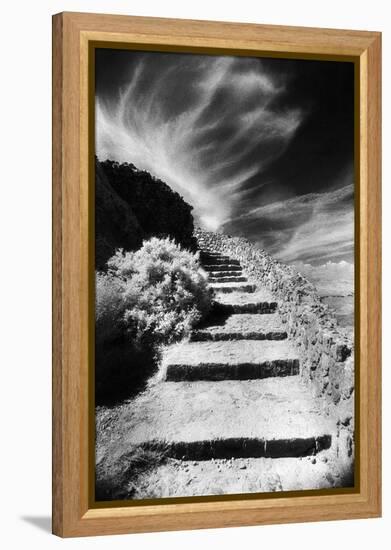 Steps Up to Queribus Castle, Languedoc, France-Simon Marsden-Framed Premier Image Canvas