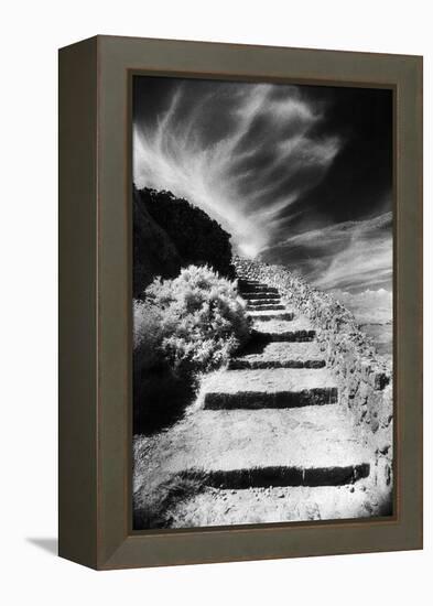 Steps Up to Queribus Castle, Languedoc, France-Simon Marsden-Framed Premier Image Canvas