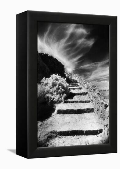 Steps Up to Queribus Castle, Languedoc, France-Simon Marsden-Framed Premier Image Canvas