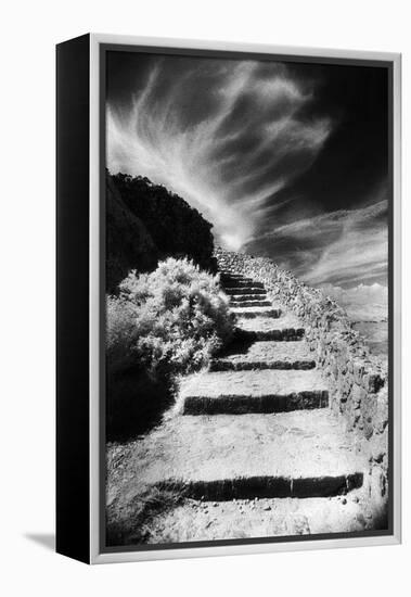 Steps Up to Queribus Castle, Languedoc, France-Simon Marsden-Framed Premier Image Canvas