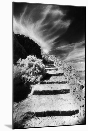 Steps Up to Queribus Castle, Languedoc, France-Simon Marsden-Mounted Giclee Print