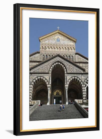 Steps Up to the Duomo Cattedrale Sant' Andrea in Amalfi-Martin Child-Framed Photographic Print