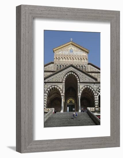 Steps Up to the Duomo Cattedrale Sant' Andrea in Amalfi-Martin Child-Framed Photographic Print