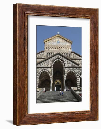 Steps Up to the Duomo Cattedrale Sant' Andrea in Amalfi-Martin Child-Framed Photographic Print