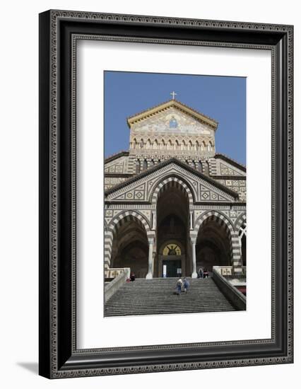 Steps Up to the Duomo Cattedrale Sant' Andrea in Amalfi-Martin Child-Framed Photographic Print