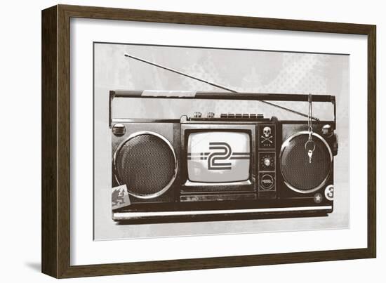 Stereo Broadcast-Hidden Moves-Framed Art Print