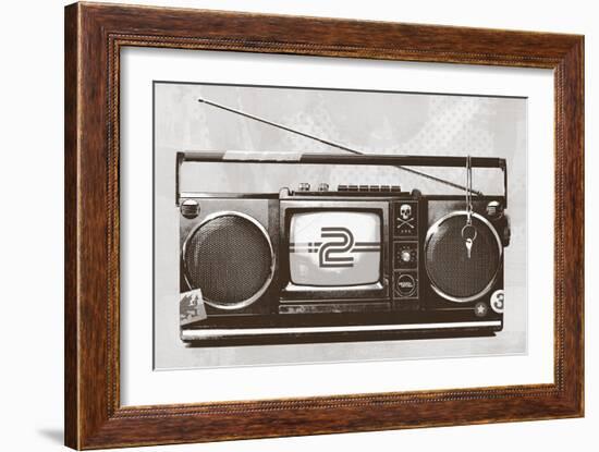 Stereo Broadcast-Hidden Moves-Framed Art Print