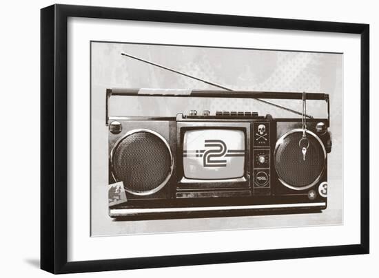 Stereo Broadcast-Hidden Moves-Framed Art Print