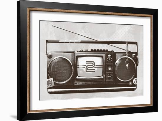 Stereo Broadcast-Hidden Moves-Framed Art Print