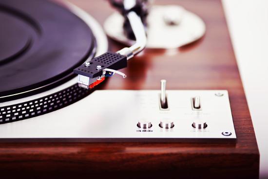 Stereo Turntable Vinyl Record Player Analog Retro Vintage Closeup Photographic Print Viktorus Art Com