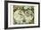 Stereographic Map of the World-Moses Pitt-Framed Art Print