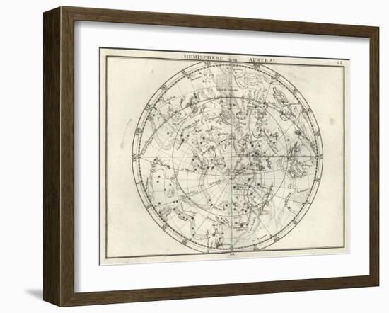 Stereographic Southern Hemisphere, 1687-Science Source-Framed Giclee Print