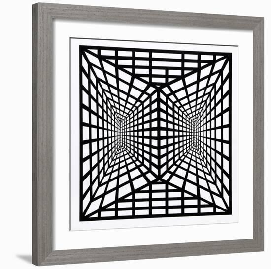 Stereopsis II-Roy Ahlgren-Framed Serigraph