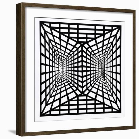 Stereopsis II-Roy Ahlgren-Framed Serigraph