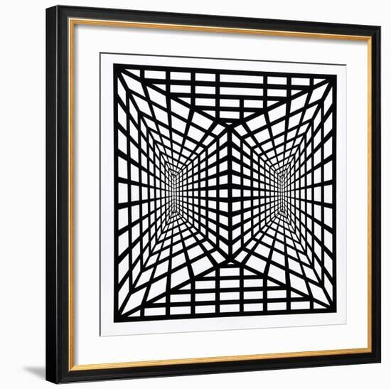 Stereopsis II-Roy Ahlgren-Framed Serigraph