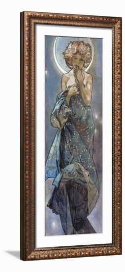 Sterne: Der Mond, 1902-Alphonse Mucha-Framed Giclee Print