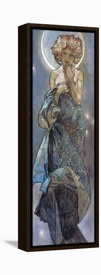 Sterne: Der Mond, 1902-Alphonse Mucha-Framed Premier Image Canvas