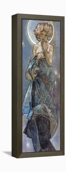 Sterne: Der Mond, 1902-Alphonse Mucha-Framed Premier Image Canvas