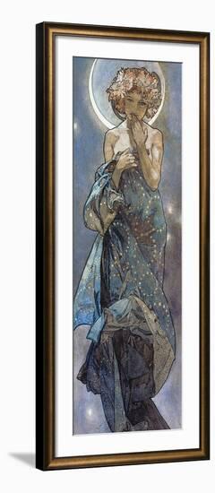 Sterne: Der Mond, 1902-Alphonse Mucha-Framed Premium Giclee Print