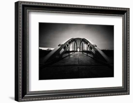 Sternenbrucke Bridge Magdeburg, Fineart Architecture Up, Sachsen-Anhalt, Germany-Steve Simon-Framed Photographic Print