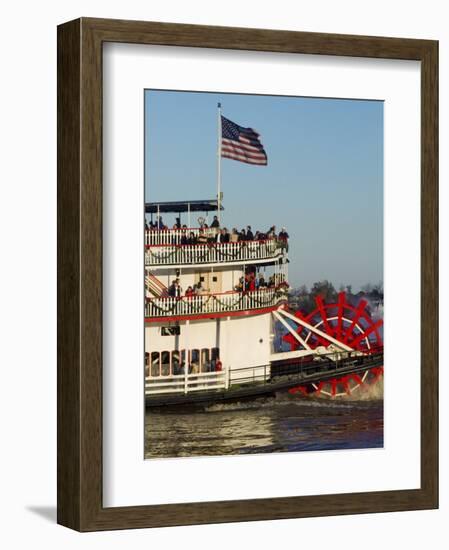 Sternwheeler on the Mississippi River, New Orleans, Louisiana, USA-Ethel Davies-Framed Photographic Print