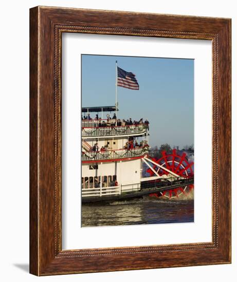 Sternwheeler on the Mississippi River, New Orleans, Louisiana, USA-Ethel Davies-Framed Photographic Print