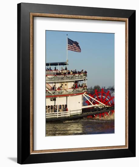 Sternwheeler on the Mississippi River, New Orleans, Louisiana, USA-Ethel Davies-Framed Photographic Print