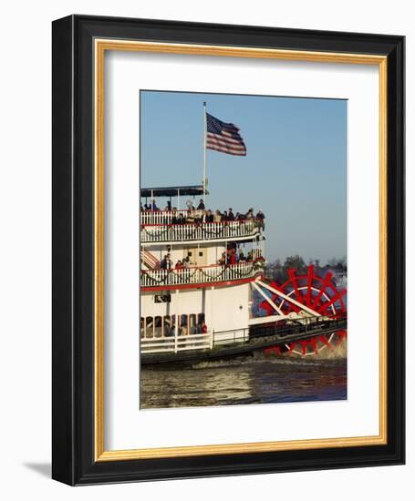 Sternwheeler on the Mississippi River, New Orleans, Louisiana, USA-Ethel Davies-Framed Photographic Print