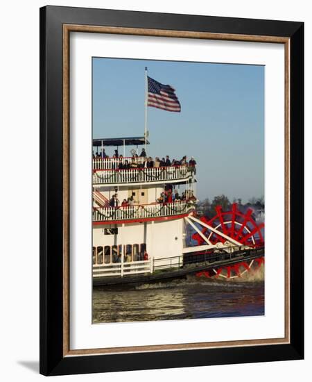 Sternwheeler on the Mississippi River, New Orleans, Louisiana, USA-Ethel Davies-Framed Photographic Print