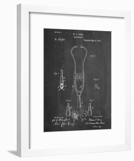 Stethoscope Patent-null-Framed Art Print