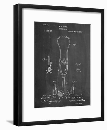 Stethoscope Patent-null-Framed Art Print