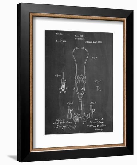 Stethoscope Patent-null-Framed Premium Giclee Print