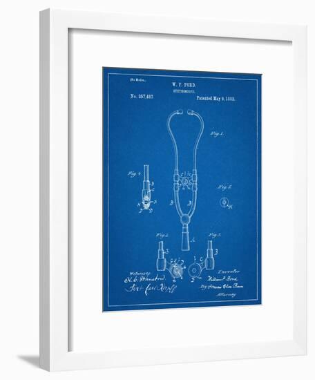 Stethoscope Patent-null-Framed Art Print