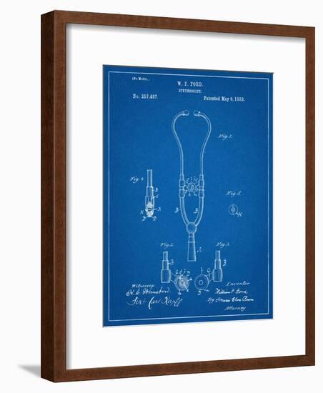 Stethoscope Patent-null-Framed Art Print