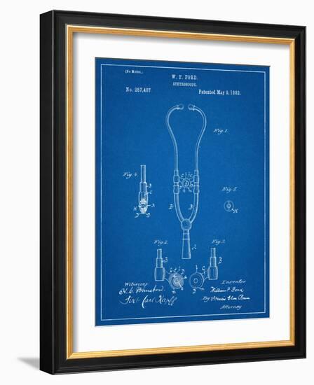 Stethoscope Patent-null-Framed Art Print