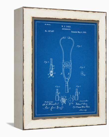 Stethoscope Patent-null-Framed Stretched Canvas