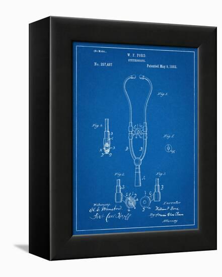 Stethoscope Patent-null-Framed Stretched Canvas