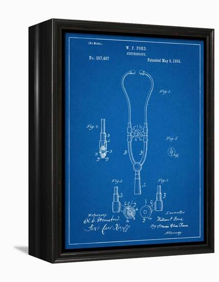 Stethoscope Patent-null-Framed Stretched Canvas