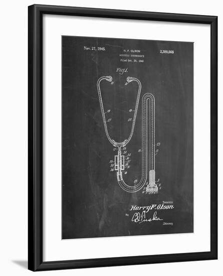 Stethoscope Patent-Cole Borders-Framed Art Print