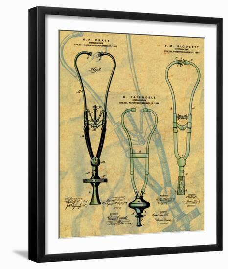 Stethoscope-null-Framed Art Print