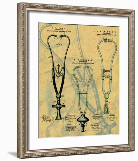 Stethoscope-null-Framed Art Print