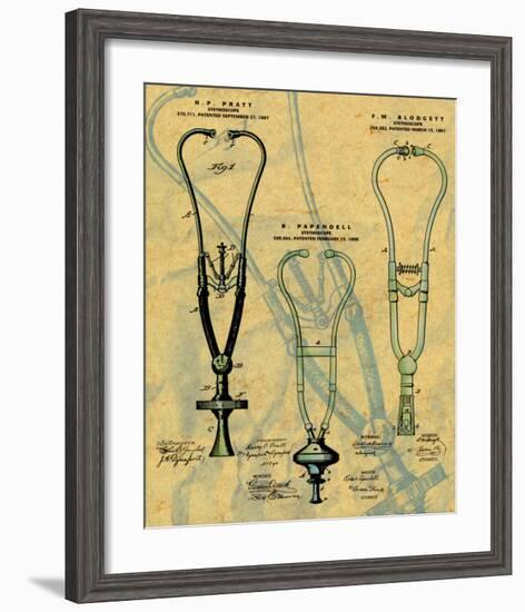 Stethoscope-null-Framed Art Print