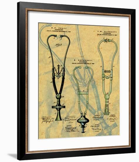 Stethoscope-null-Framed Art Print