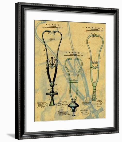 Stethoscope-null-Framed Art Print