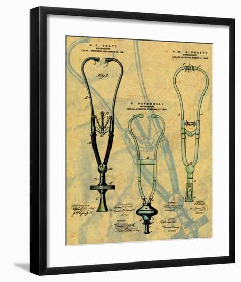 Stethoscope-null-Framed Art Print