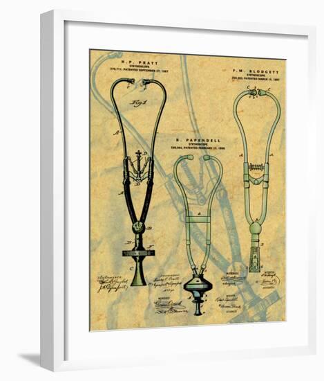 Stethoscope-null-Framed Art Print