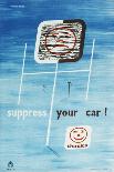 Suppress Your Car!-Steuart Silvey-Framed Art Print