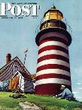 "Lighthouse Keeper," Saturday Evening Post Cover, September 22, 1945-Stevan Dohanos-Giclee Print