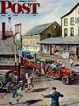 "Small Town Fire Company," Saturday Evening Post Cover, May 14, 1949-Stevan Dohanos-Giclee Print