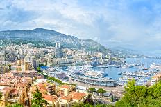 Monaco Montecarlo Principality Aerial View Cityscape. Azure Coast. France-stevanzz-Photographic Print